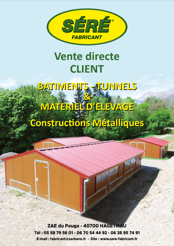 Catalogue Séré Bâtiments - Tunnels & Matériel d'élevage